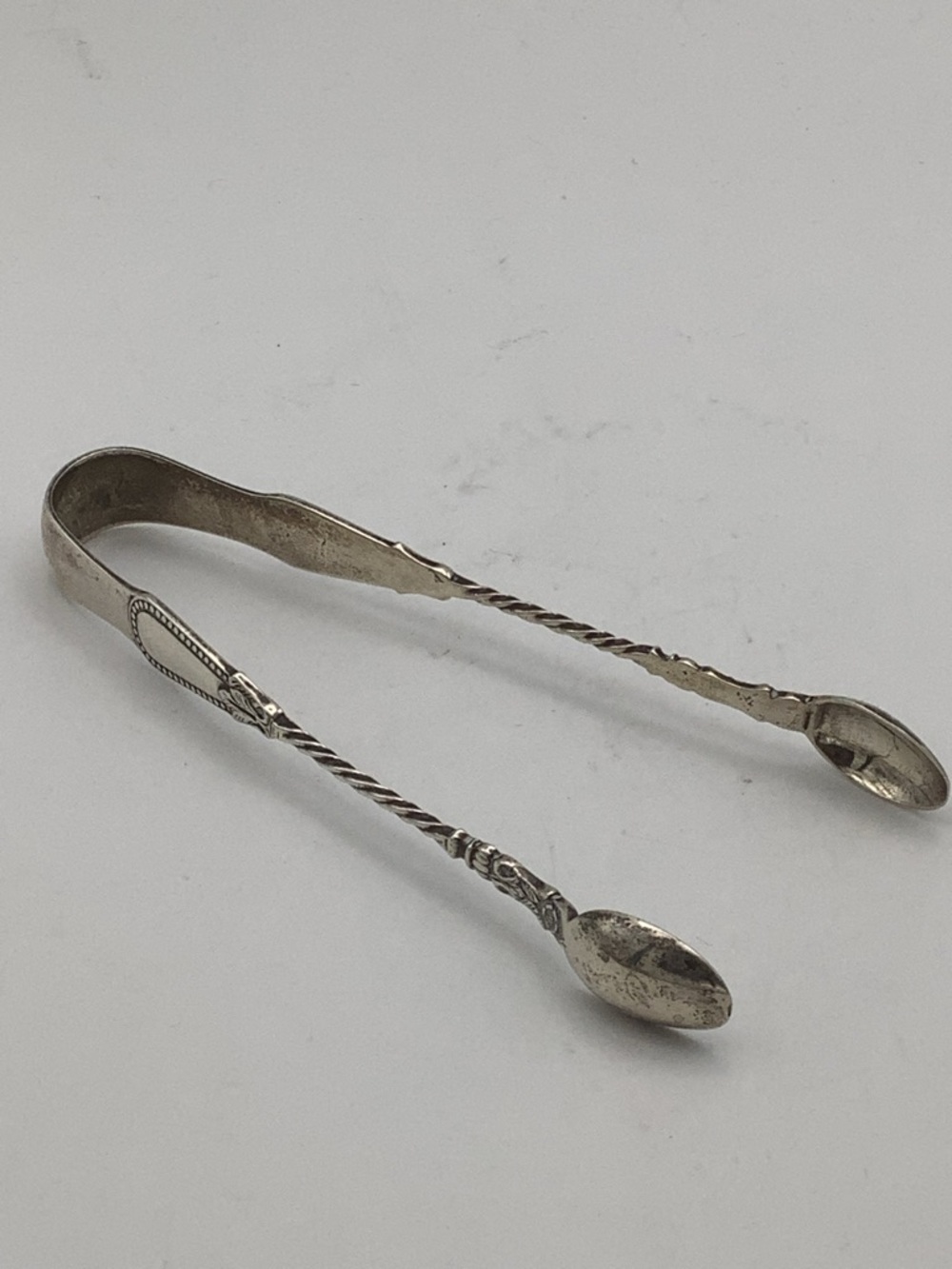 Vintage Sterling Silver Sugar Tongs and Silverplated Serving Spoons - Picture 15 of 16